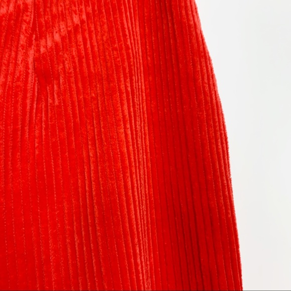 Asos Wide Leg Flare Chenille Hi Rise Pants - Picture 5 of 8